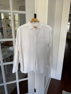 Sézane “Max Shirt” Casual White Size 42 Oversized Cotton Button Down - Women’s